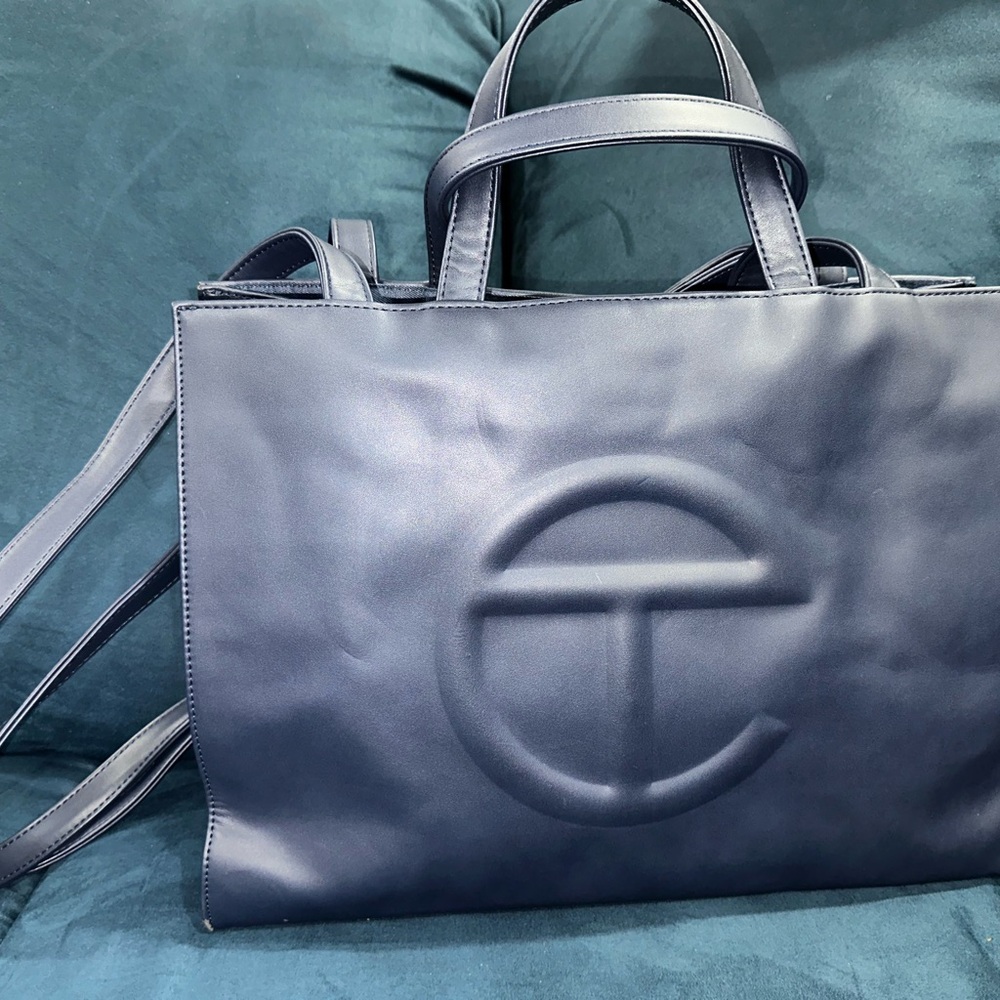 Navy Blue Medium Telfar Shopper